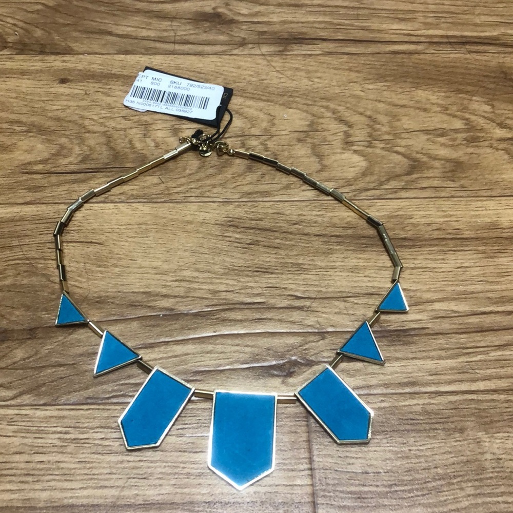 Blue and Gold Statement Dillard’s Necklace